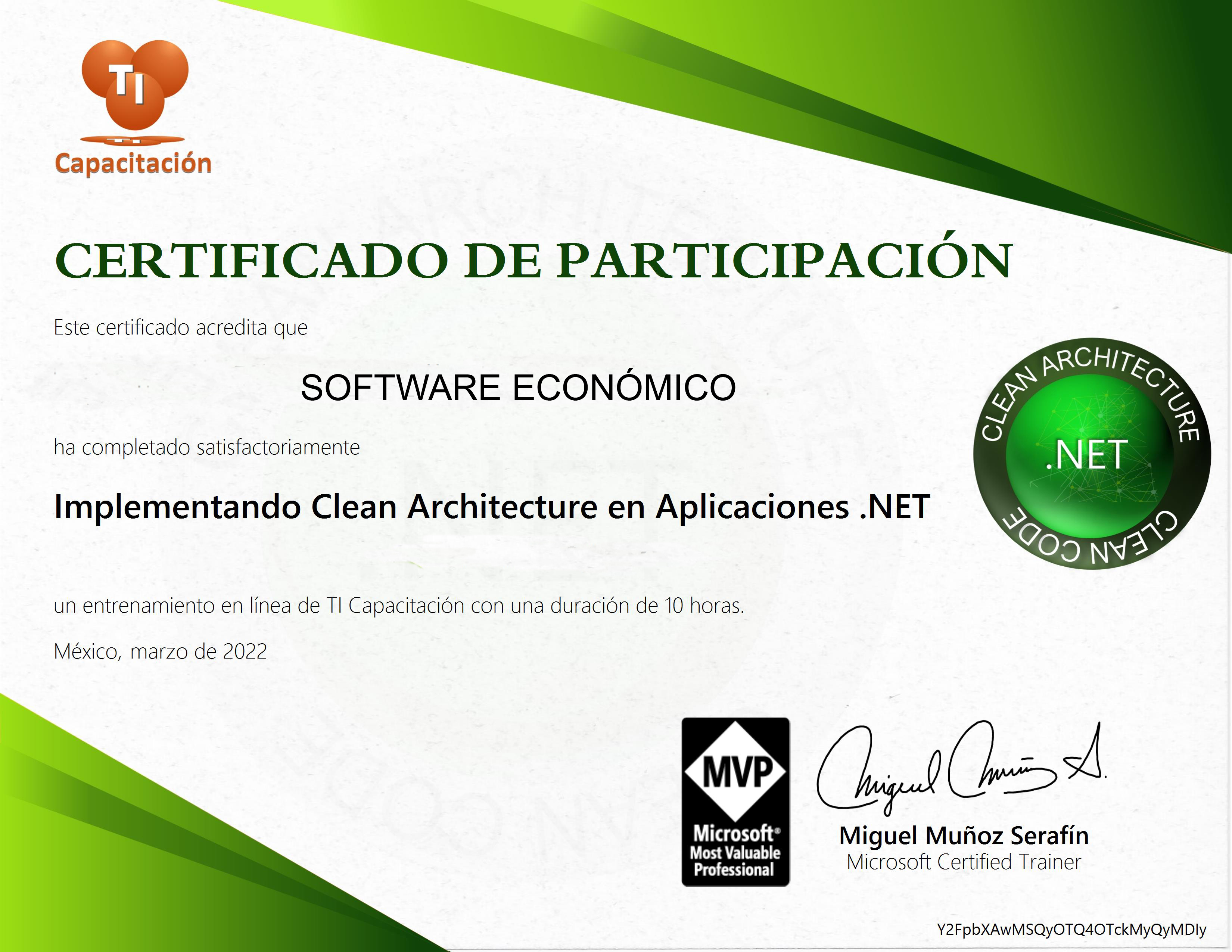Certificación en Arquitectura Limpia